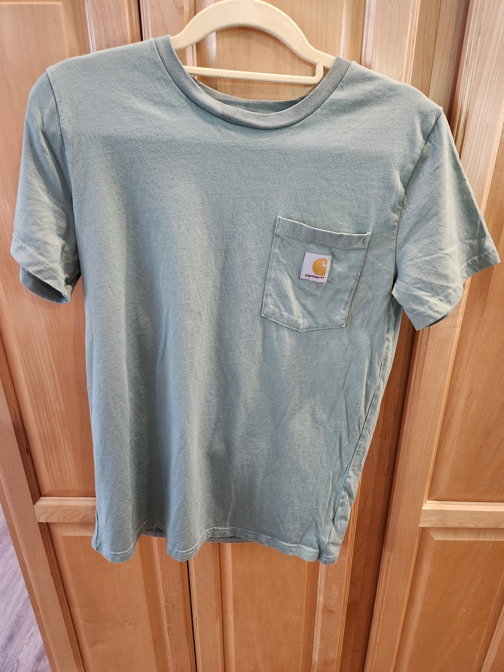 Carhartt Boy’s Pocket T-Shirt in Sage Green